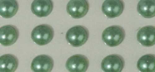 Rayher Plastik-Halbperlen selbstklebend 3 mm GRÜN 15-117-29
