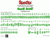 Sizzix Stanzform Sizzlits-Alphabet-Set BOXED BRUSH 3,2 cm ( 35 Sizzlits ) 38-9682