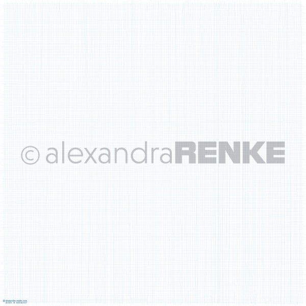 Alexandra Renke Designpapier ' Gitter hellblau ' 10.0546