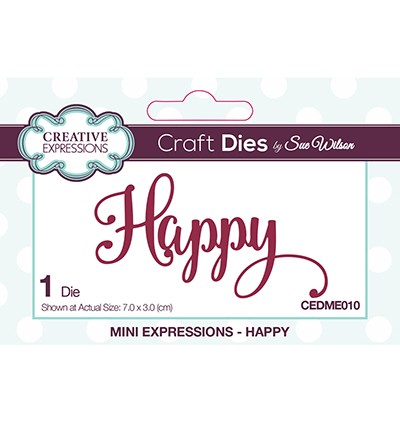 Creative Expressions Stanzform MINI ' Happy ' CEDME010