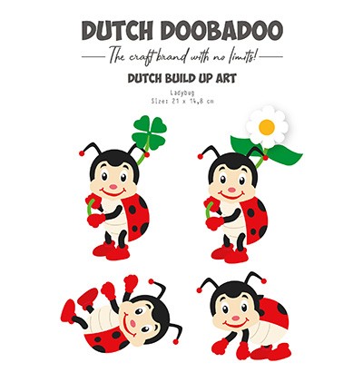 Dutch DooBaDoo Stencil A5 Built up Art Ladybug 470.784.217