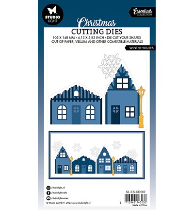 Studio Light Stanzform Winter-Häuser / Winter Houses Christmas Essentials Nr. 567 SL-ES-CD567