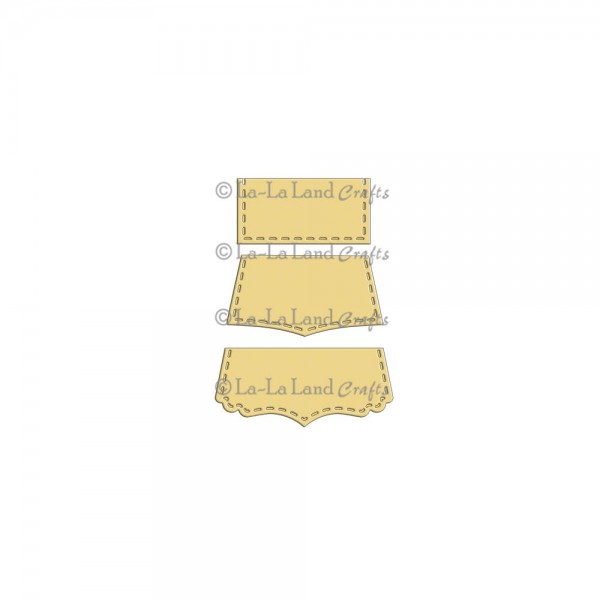 La-La Land Crafts Stanzform Tabs gestickt / Stitched Tabs 8043
