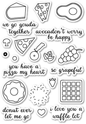 Memorybox Clear Stempel-Set Thema Käse / We Go Gouda Together CL5156
