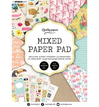 Studio Light Paper Pad A 5 MIXED PAPER PAD Pattern Paper Essentials Nr. 6 SL-ES-MPP06