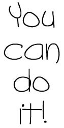 Magenta Stempel &quot; You can do it &quot; C07424-D