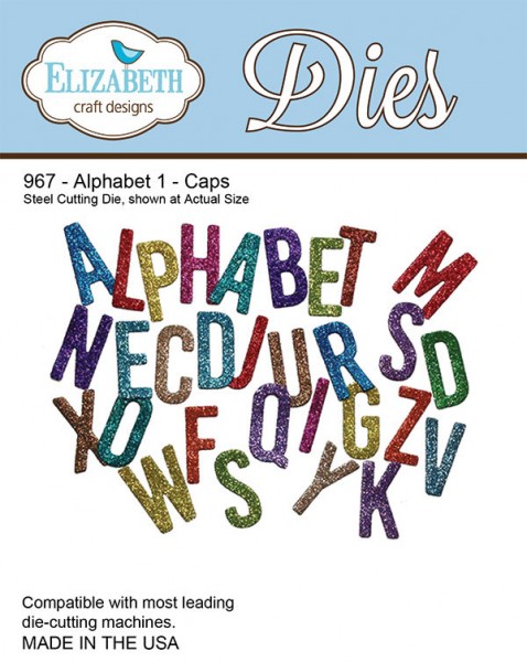 Elizabeth Craft Stanzform Alphabet 1 Großbuchstaben / Caps 967