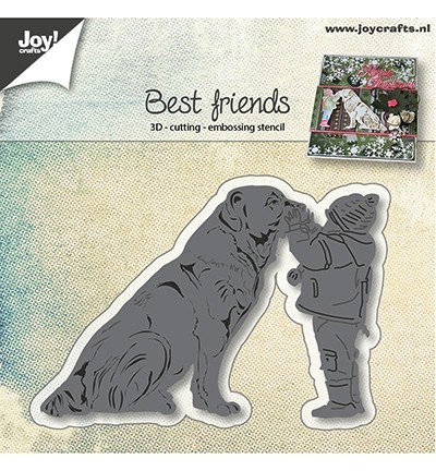 Joycrafts Stanzform Hund u. Kind / Best Friends 6002/0947