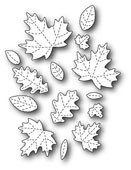 Poppystamps Stanzform Herbst-Blätter Collage / Fall Leaf Collage 1564
