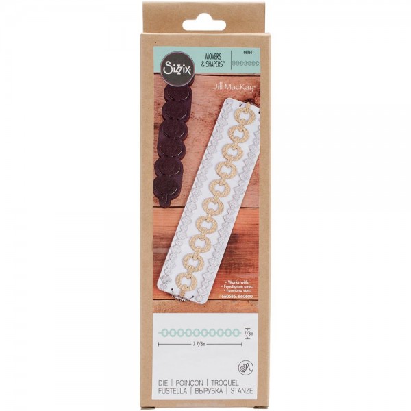 Sizzix Einsatz-Stanzform Movers & Shapers Cable Chain Leather Bracelet 660601