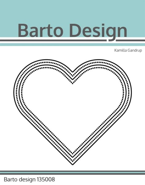 Barto Design Stanzform Herz mit Punkten innenliegend / Layered Hearts 135008