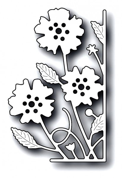 Memorybox Stanzform Blumen-Ecke rechts / Small Antilles Floral Right Corner 99632