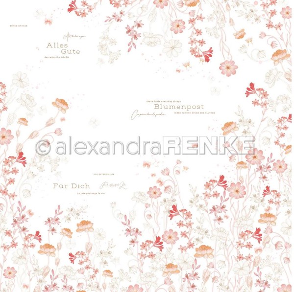 Alexandra Renke Designpapier ' Blumenpost ' 10.3392