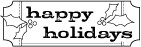 Memory Box Stempel &quot; happy holidays &quot; / Holiday Ticket C1783