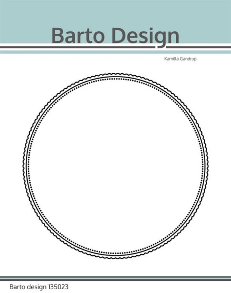 Barto Design Stanzform Kreis gewellt / Scalloped Circle 135023
