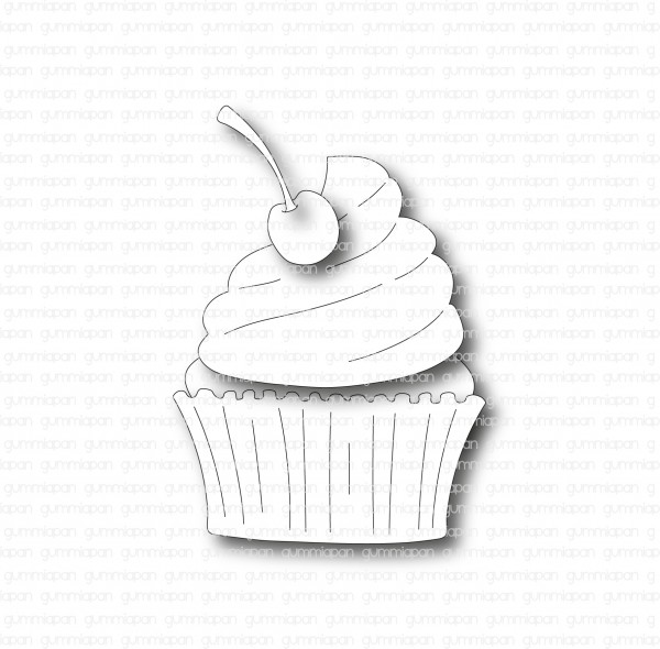 Gummiapan Stanzform Cupcake D2102107