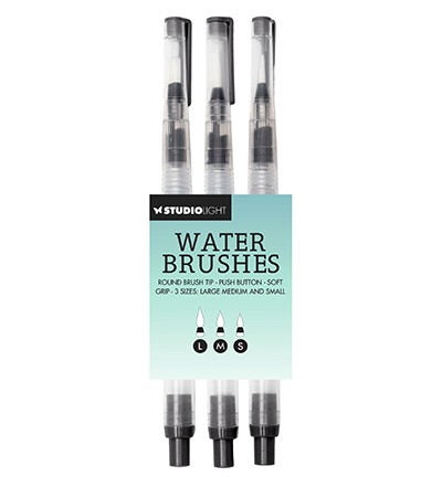 Studio Light Waterbrushes Fine, Medium & Large Tip Essentials Tools Nr. 01 SL-ES-WBRU01