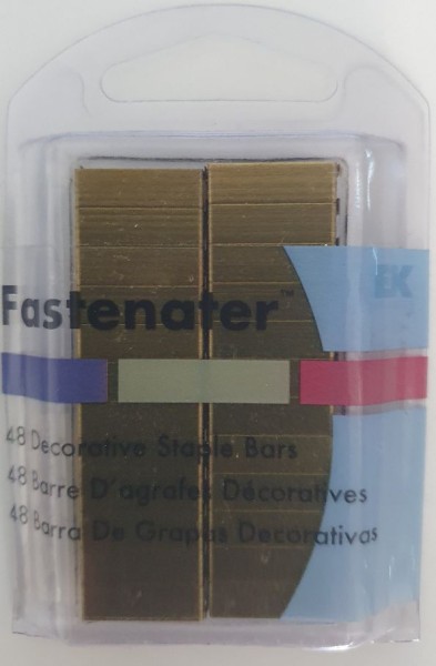 EK Success Fastenater STAPLE BARS Blank BRASS ( 48 Stück ) EKFST0101