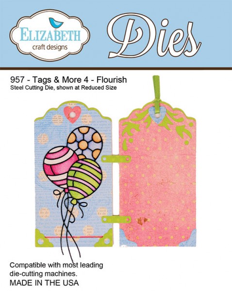 Elizabeth Craft Stanzform Tags & More 4 Flourish 957