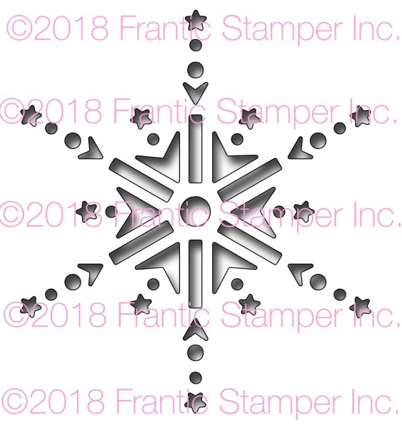 Frantic Stampers Stanzform Schneeflocke / Reverse Cut Jeweled Snowflake FRA-DIE-10343