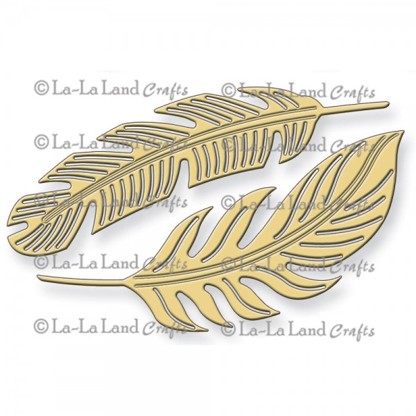 La-La Land Crafts Stanzform Federn / Feathers 8098