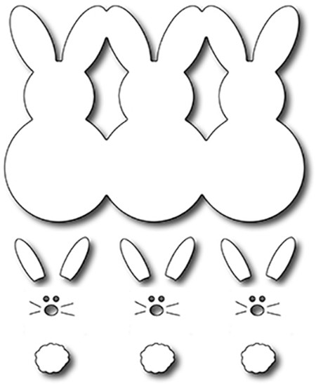Frantic Stamper Stanzform-Set Mashmallow Hasen / Marshmallow Bunnies FRA-DIE-09391