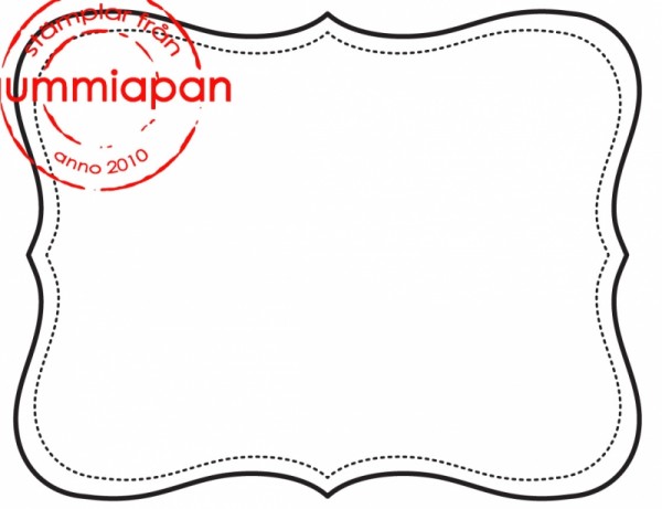 Gummiapan Stempelgummi Big Label Journaling / Stor Label Journaling 13100201