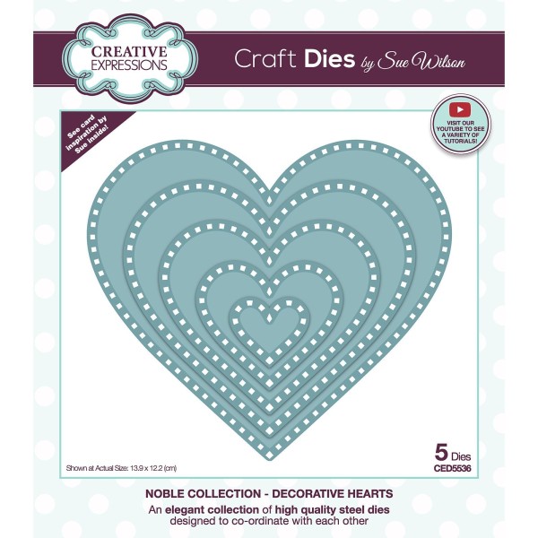 Creative Expressions Stanzform Noble Collection - LAYERED HEART CED5536