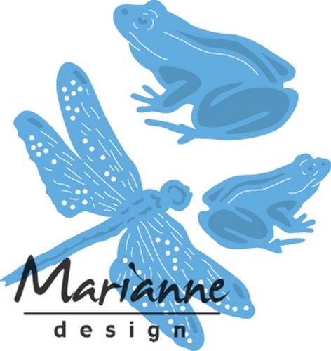 Marianne D Stanz-u. Prägeform Frosch u. Libelle LR0461