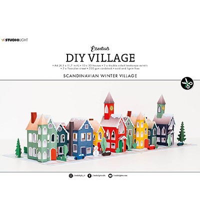Studio Light DIY Block Village Scandinavian Winter Essentials Nr. 53 SL-ES-DCB53