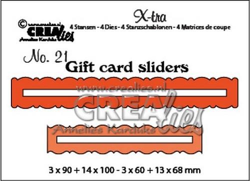 Crealies Stanzform X-tra Nr.21 Geschenkkartenöffnungen CLXTRA21