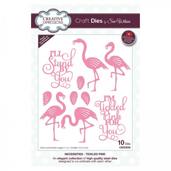 Creative Expressions Stanzform Flamingos / Necessities - Tickled Pink CED23036