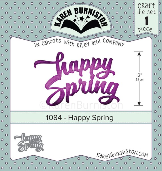 Karen Burniston Stanzform ' Happy Spring ' 1084