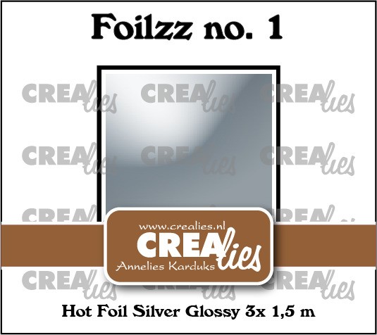 Crealies Hotfoil Nr. 01 Silver Glossy CLFoilzz01