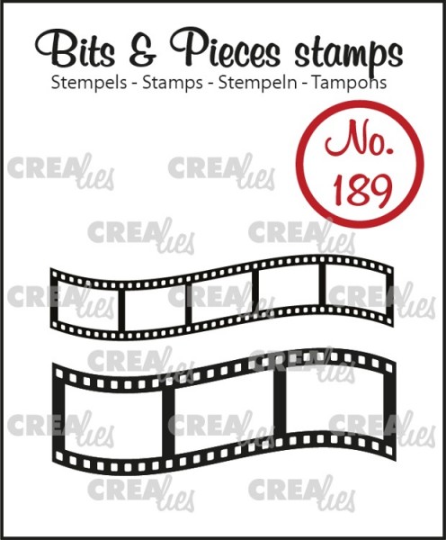 Crealies Clear Stempel Filmstreifen gebogen / Curved Filmstrip CLBP189