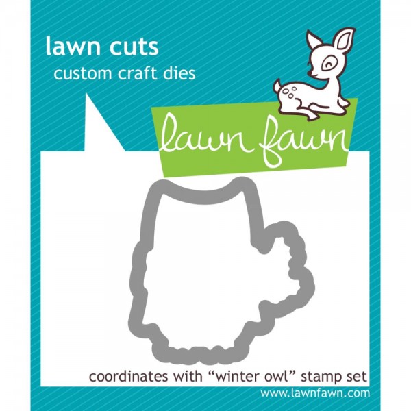 Lawn Fawn Stanzform Winter-Eule / Winter Owl LF580