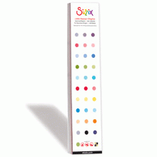 Sizzix Little Sizzles Papierblock 2,5 " x 12 " ( 6,4 cm x 30,5 cm ) mit Klebefolie BRIGHTS 654