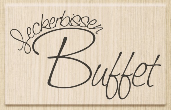 KnorrPrandell Holz-Stempel ' Leckerbissen-Buffet ' 1800503