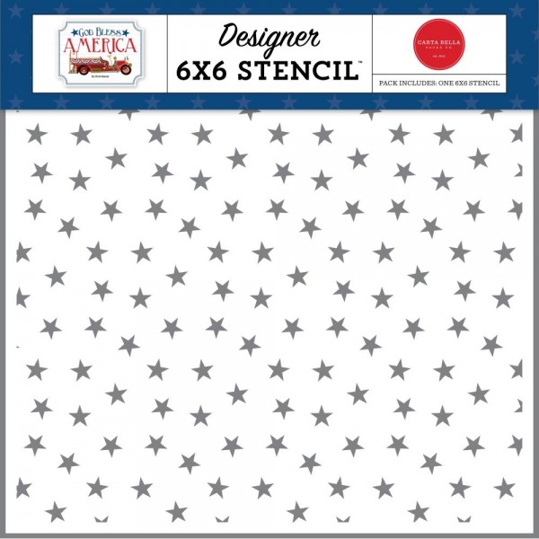 Carta Bella Stencil Sterne / Star Spangles CBGBA136033