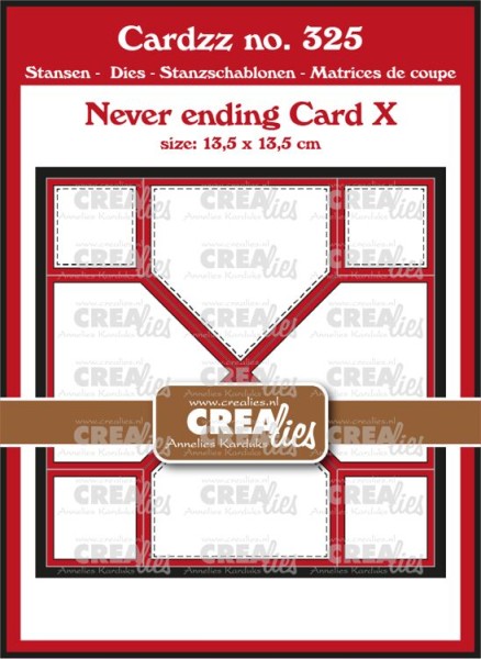 Crealies Stanzform Cardzz Nr. 325 NEVER ENDING CARD X CLCZ325