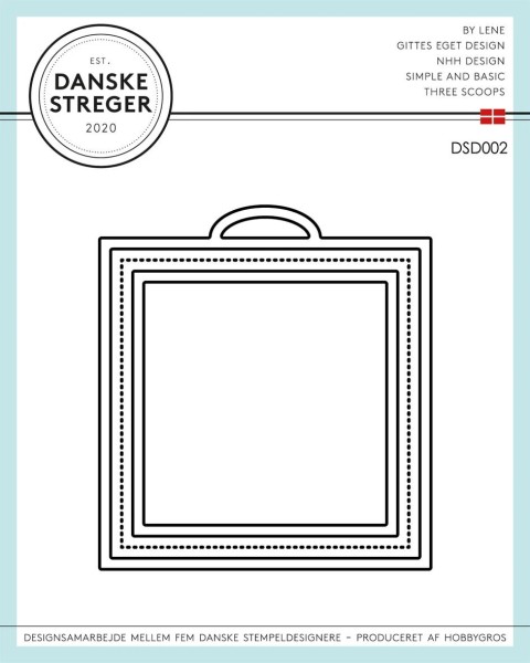 Danske Streger Stanzform Anhänger / Fødselsdag DSD002