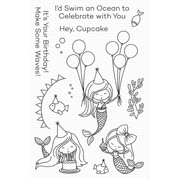 My Favorite Things Clearstempel Bubbly Birthday CS-649