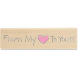 Stampabilities Holz-Stempel House Mouse ' From My Heart to Yours ' QR1053