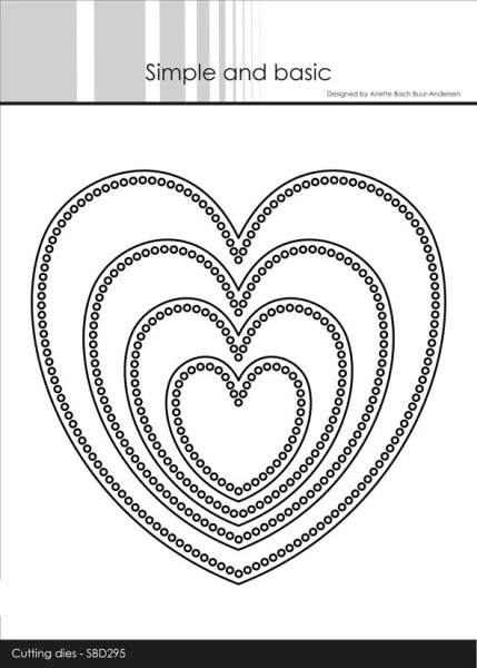 Simple and Basic Stanzform Circle Edges - HEART SBD295