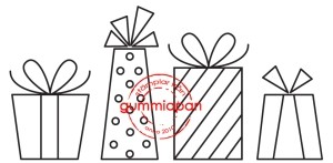 Gummiapan Stempelgummi Geschenke / Paket pa rad 11120305