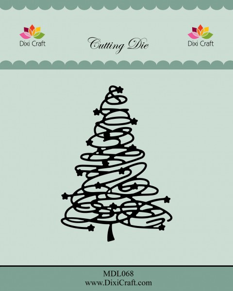 Dixi Craft Stanzform Tannenbaum / Swirly Christmas Tree MDL068