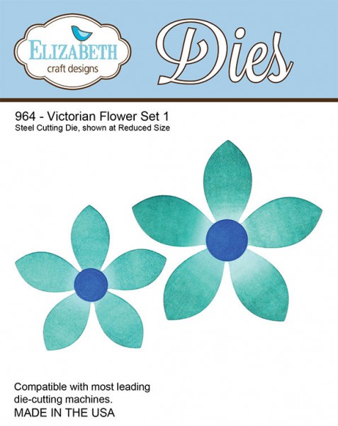 Elizabeth Craft Stanzform Blumen / Victorian Flowert Set 1 964