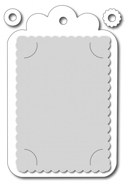 Frantic Stamper Stanzform Anhänger mit Karte / Gift Card Tag and Hole Reinforcements FRA-DIE-09036