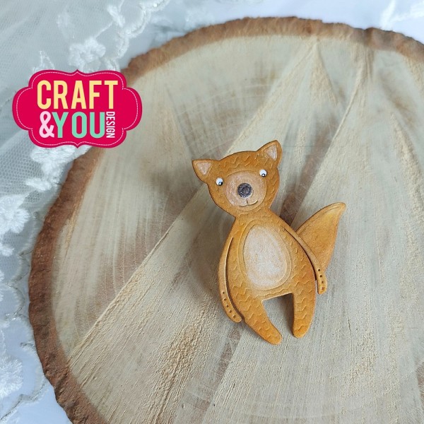 Craft & You Design Stanzform Fuchs / Fox Baby Toy CW235