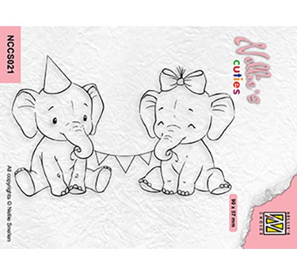 Nellies Cuties Clear Stempel Happy Birthday NCCS021